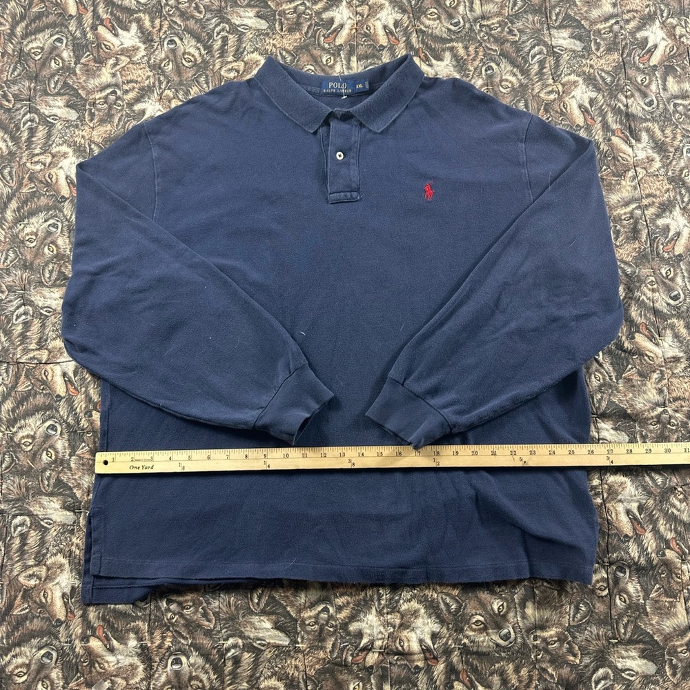 Ralph Lauren Men's Polo in Navy Blue with Red Logo